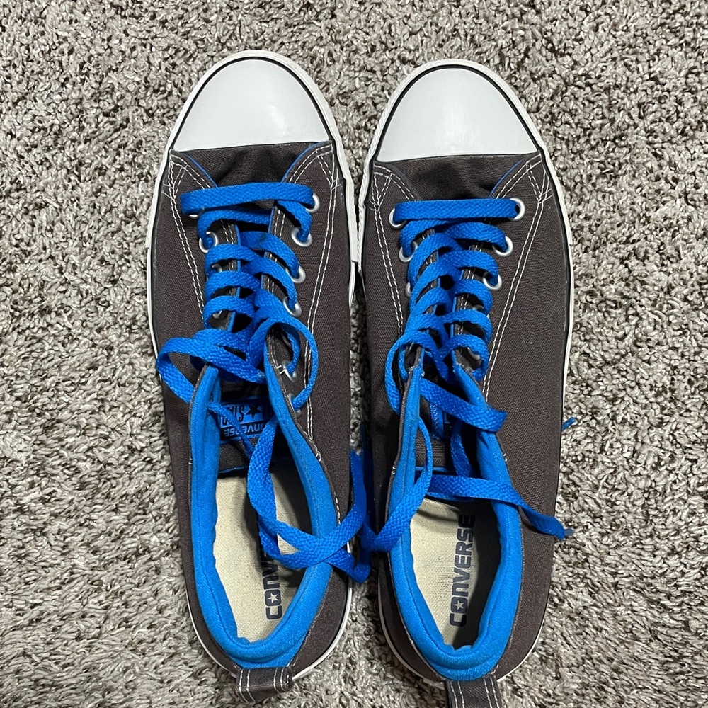 Converse All Stars Grey and Blue Men’s 11/Women’s 13 Sneakers
